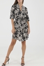 SCOTCH & SODA-Γυναικείο mini φόρεμα SCOTCH & SODA Allover printed loose fit μαύρο λευκό