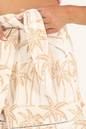 SCOTCH & SODA-Γυναικείο σορτς SCOTCH & SODA Embroidered Linen high-rise εκρού