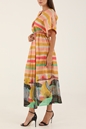 SCOTCH & SODA-Γυναικείο maxi φόρεμα παραλίας SCOTCH & SODA 166627 Organic Cotton beach kaftan πολύχρωμο