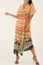 SCOTCH & SODA-Γυναικείο maxi φόρεμα παραλίας SCOTCH & SODA 166627 Organic Cotton beach kaftan πολύχρωμο