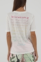 SCOTCH & SODA-Γυναικεία λινή μπλούζα SCOTCH & SODA 166743 Relaxed-fit with graph λευκή