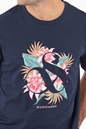 SCOTCH & SODA-Ανδρικό t-shirt SCOTCH & SODA 168428 Seasonal logo graphic μπλε