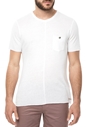 SSEINSE-Ανδρική κοντομάνικη μπλούζα SSEINSE λευκή 