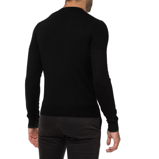 SSEINSE-Ανδρικό πουλόβερ SSEINSE μαύρο