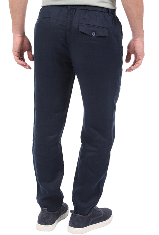 SSEINSE-Ανδρικό λινό παντελόνι SSEINSE μπλε