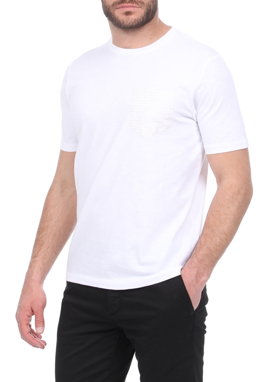 SSEINSE-Ανδρικό t-shirt GARCIA JEANS λευκό