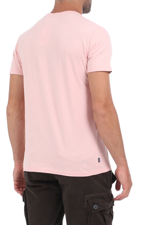 SUPERDRY-Ανδρικό t-shirt SUPERDRY VINTAGE ροζ