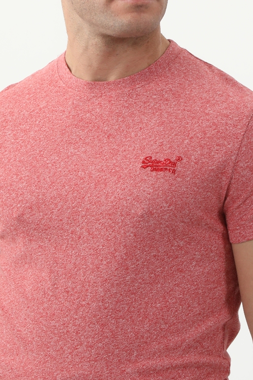SUPERDRY-Ανδρική μπλούζα SUPERDRY VINTAGE LOGO κόκκινη