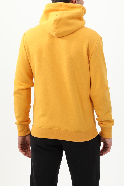SUPERDRY-Ανδρική φούτερ μπλούζα SUPERDRY OVIN VINTAGE LOGO EMB ZIPHOOD κίτρινη