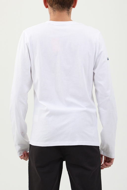 SUPERDRY-Ανδρική μπλούζα SUPERDRY VL AC LS TOP λευκή
