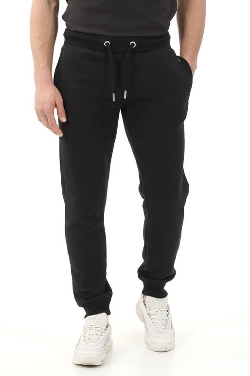 SUPERDRY-Ανδρικό παντελόνι φόρμας SUPERDRY VINTAGE LOGO EMB JOGGER μαύρο