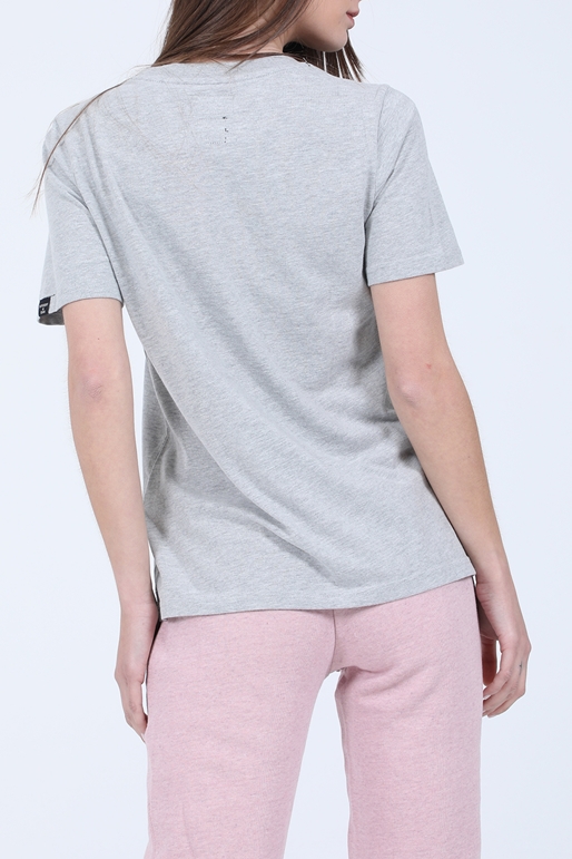 SUPERDRY-Γυναικείο t-shirt SUPERDRY VL BOHO SPARKLE TEE ροζ