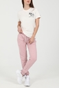 SUPERDRY-Γυναικείο t-shirt SUPERDRY OVIN VINTAGE CROSSING LINES B λευκό