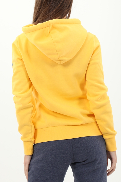 SUPERDRY-Γυναικεία φούτερ μπλούζα SUPERDRY SD0APW2011139A000000 VL AC κίτρινη