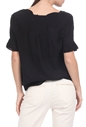 SUPERDRY-Γυναικεία μπλούζα SUPERDRY LACE TOP μαύρη