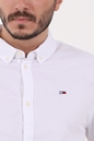 TOMMY HILFIGER-Ανδρικό πουκάμισο TOMMY HILFIGER SLIM STRETCH OXFORD λευκό