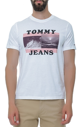 TOMMY JEANS-Tricou cu imprimeu decorativ