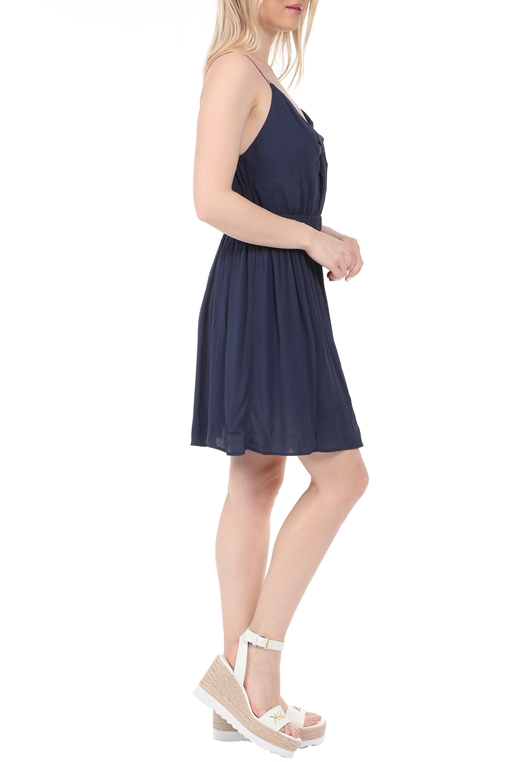TOMMY HILFIGER-Γυναικείο mini φόρεμα TOMMY HILFIGER  ESSENTIAL STRAP μπλε