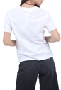 TOMMY HILFIGER-Γυναικεία κοντομάνικη μπλούζα TOMMY HILFIGER  λευκή 