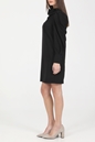 TRUSSARDI-Γυναικείο μίνι φόρεμα TRUSSARDI DRESS POLY VISCOSE μαύρο