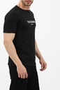 TRUSSARDI-Ανδρικό t-shirt TRUSSARDI μαύρο