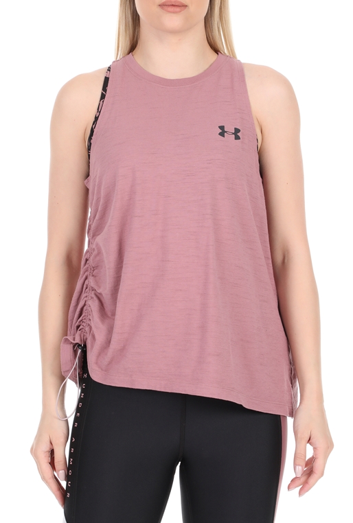 UNDER ARMOUR-Γυναικεία μπλούζα UNDER ARMOUR Charged Cotton SL A ροζ