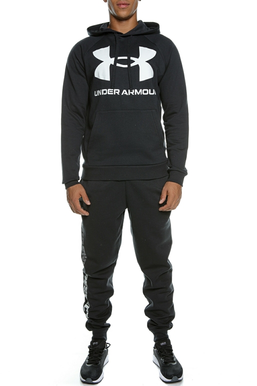 UNDER ARMOUR-Ανδρική φούτερ μπλούζα UNDER ARMOUR  Rival Fleece Big Logo HD μαύρη