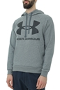 UNDER ARMOUR-Ανδρική φούτερ μπλούζα UNDER ARMOUR 1357093 UA Rival Fleece Big Logo γκρι