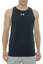 UNDER ARMOUR-Ανδρικό αμάνικο t-shirt UNDER ARMOUR 1361901 UA BASELINE μαύρο
