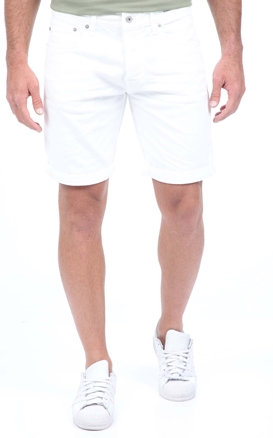 UNIFORM-Ανδρική jean βερμούδα UNIFORM SUNNY λευκή