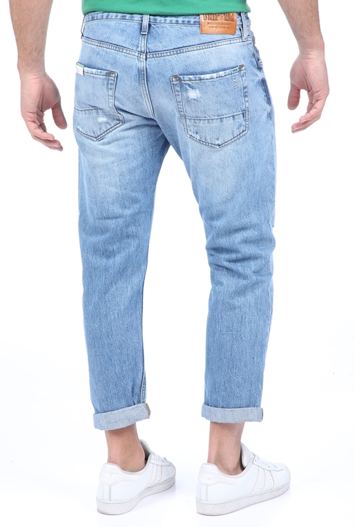 UNIFORM-Ανδρικό cropped jean παντελόνι UNIFORM BARNEY μπλε