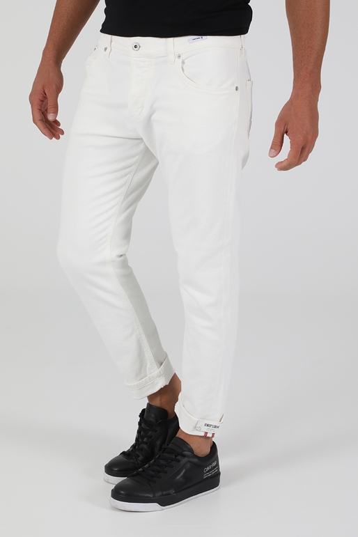 UNIFORM-Ανδρικό cropped παντελόνι UNIFORM BARNEY CROP λευκό