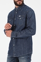 UNIFORM-Ανδρικό jean πουκάμισο UNIFORM μπλε