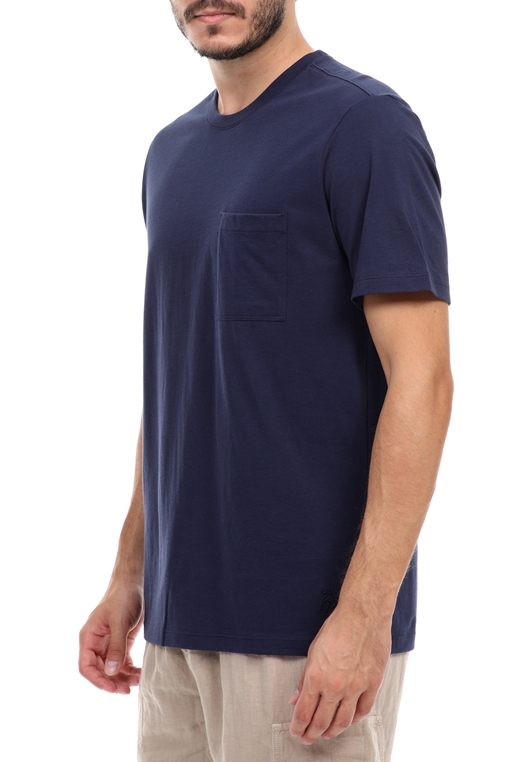 VILEBREQUIN-Ανδρικό t-shirt VILEBREQUIN TEEGUS μπλε