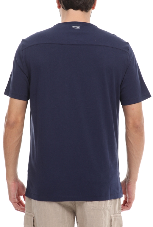 VILEBREQUIN-Ανδρικό t-shirt VILEBREQUIN TEEGUS μπλε
