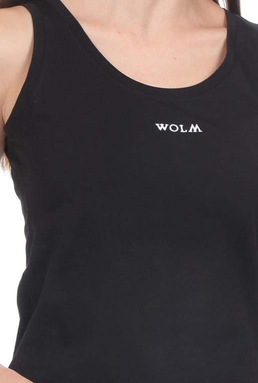 WOLM-Γυναικεία μπλούζα WOLM μαύρη